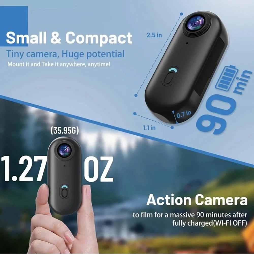 Black 360 Camera with Accessories